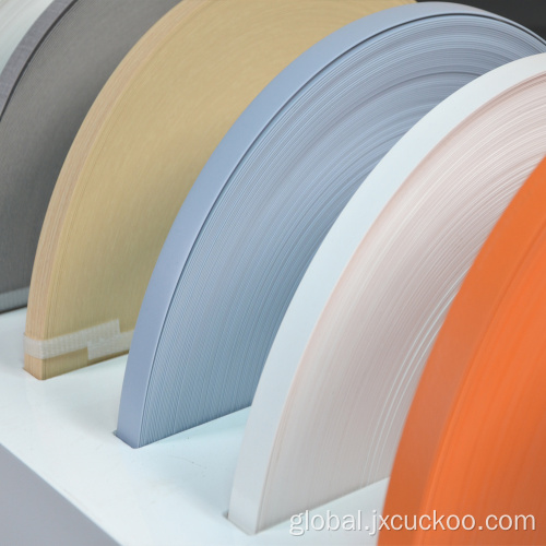 Solid Colour Pvc Edge Banding PVC edg banding tape solid colour white Supplier